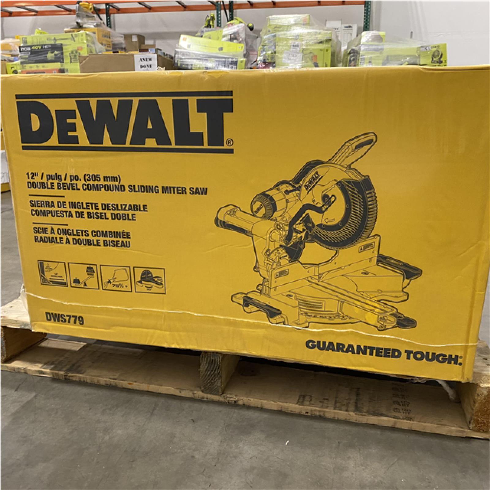 NEW- DeWalt 15 Amps 12 in. Corded Dual-Bevel Sliding Compound Miter Saw