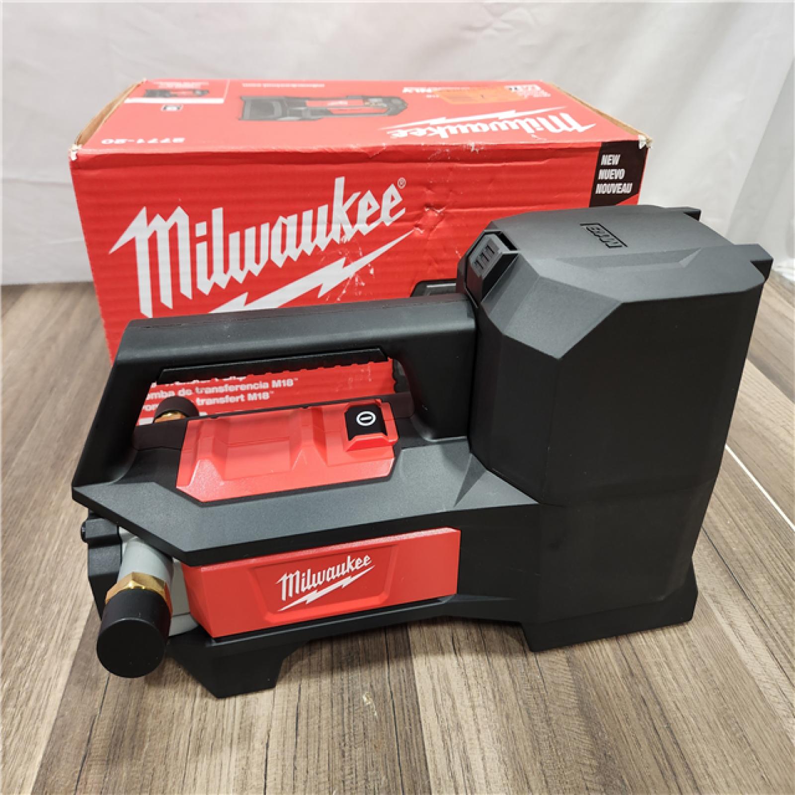 AS-IS Milwaukee 18-Volt 1/4 HP Lithium-Ion Cordless Transfer Pump (Tool Only)