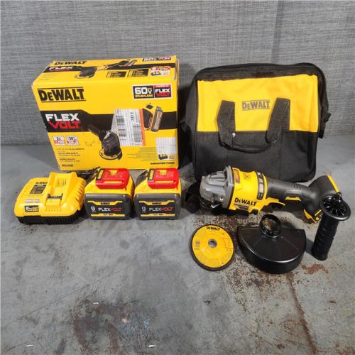HOUSTON LOCATION - AS-IS (APPEARS LIKE NEW) DeWalt Flexvolt 60V Max Cordless Grinder  4.5 in; 6 in  Kit  1 KT (115-DCG418X2)