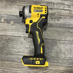 AS-IS DEWALT Atomic 20V Max Lithium-Ion Brushless Cordless Compact 1/4 in. Impact Driver Kit