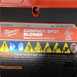 AS-IS Milwaukee 12V Lithium-Ion Cordless Compact Spot Blower (Tool-Only)
