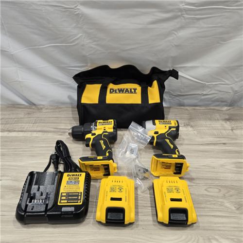 LIKE NEW! - Dewalt DCK225D2 20V MAX ATOMIC Cordless Drill Driver and Impact Driver Combo Kit