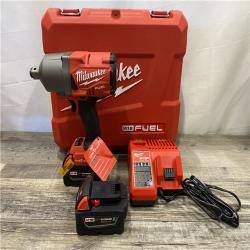 AS-IS Milwaukee FUEL ONE-KEY 18V Li-Ion Brushless Cordless 3/4 in. High-Torque Impact Wrench Kit