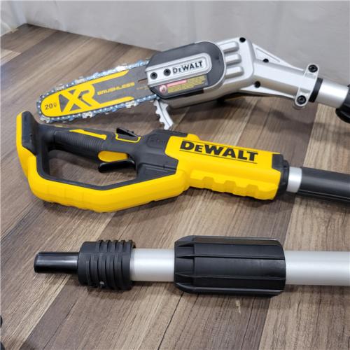 AS-IS   DEWALT 20V MAX 8in. Brushless Cordless Battery Powered Pole Saw (Tool Only)