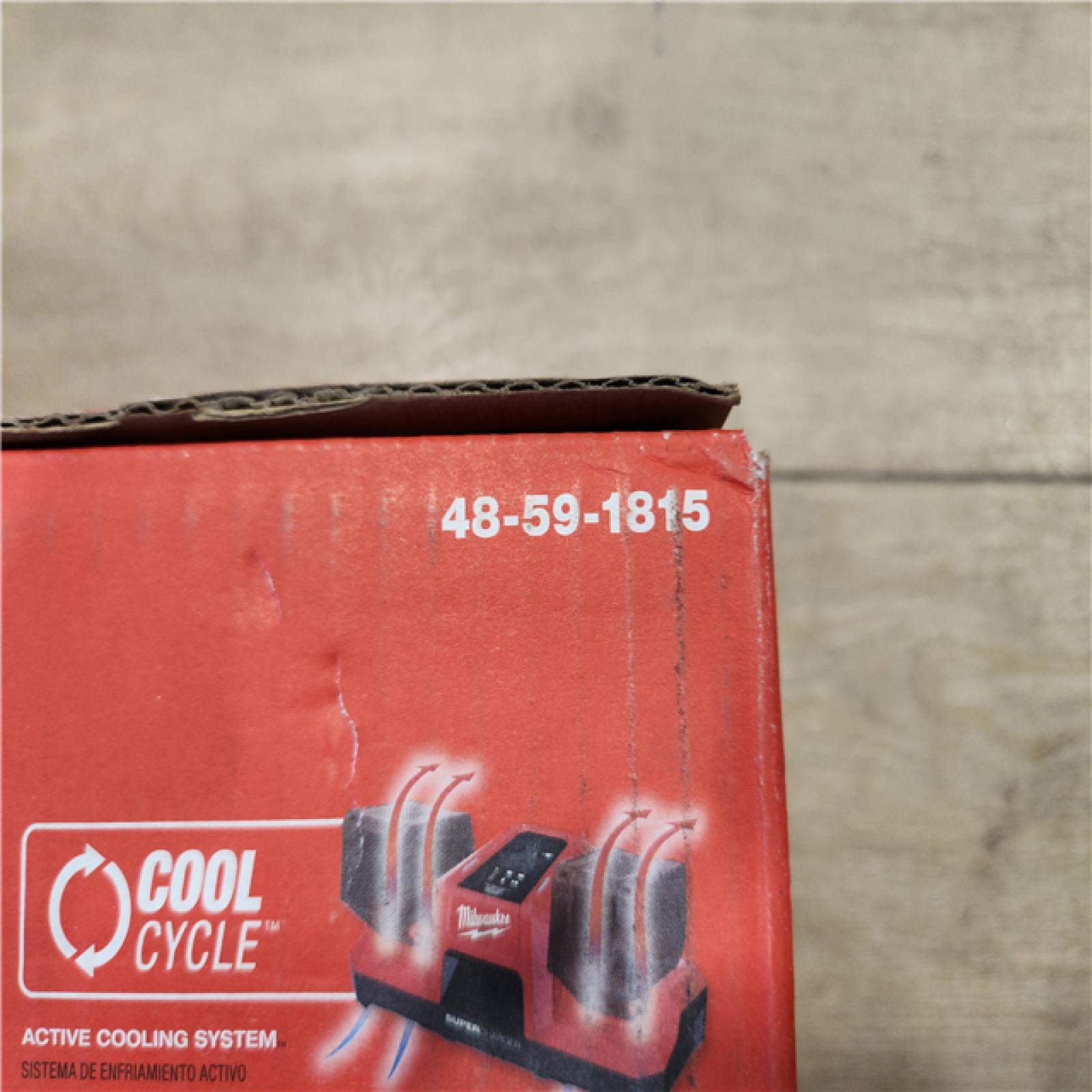 AS-IS- Milwaukee 18V Dual Bay Simultaneous Super Charger