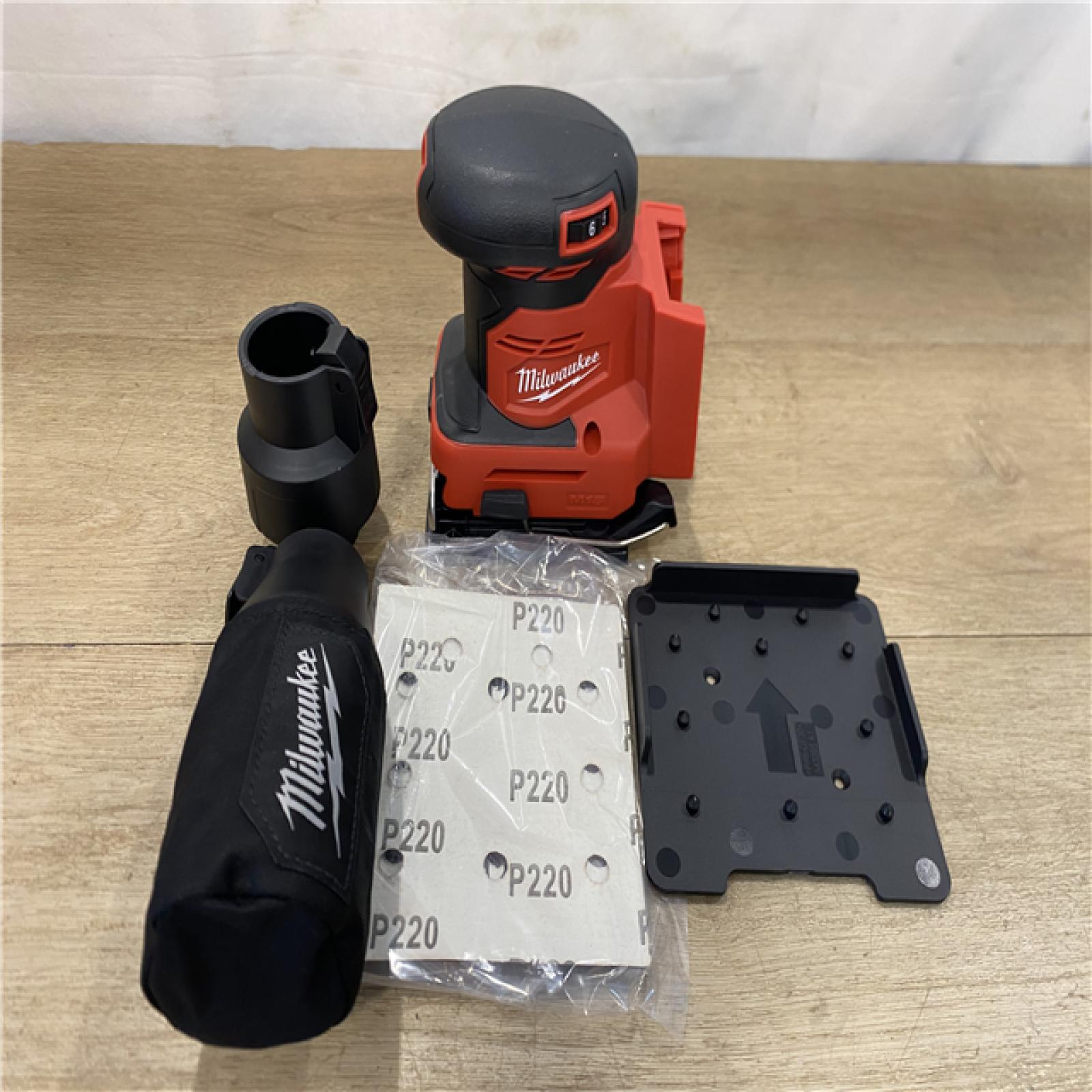 AS-IS Milwaukee 18V Lithium-Ion Cordless 1/4 in. Sheet Sander (Tool-Only)