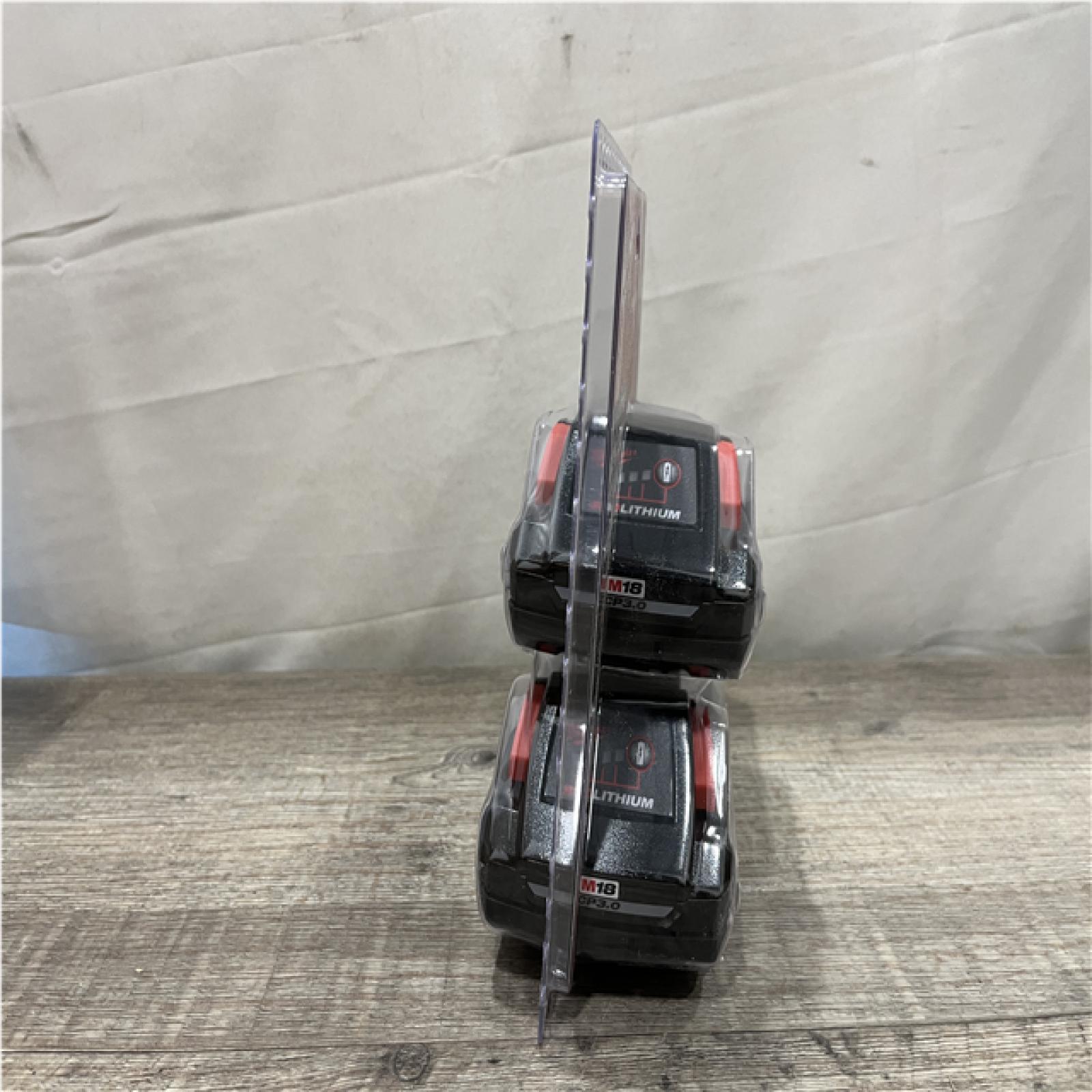 NEW - Milwaukee 18V Lithium-Ion HIGH OUTPUT CP 3.0Ah Battery Pack (2-Pack)