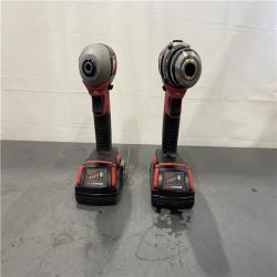 AS-IS - Milwaukee 18V Cordless Brushed 2-Tool Drill/Driver and Impact Driver Kit