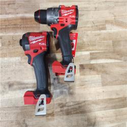 HOUSTON LOCATION - AS-IS (APPEARS LIKE NEW) Milwaukee FUEL 18V Lithium-Ion Brushless Cordless Hammer Drill and Impact Driver Combo Kit