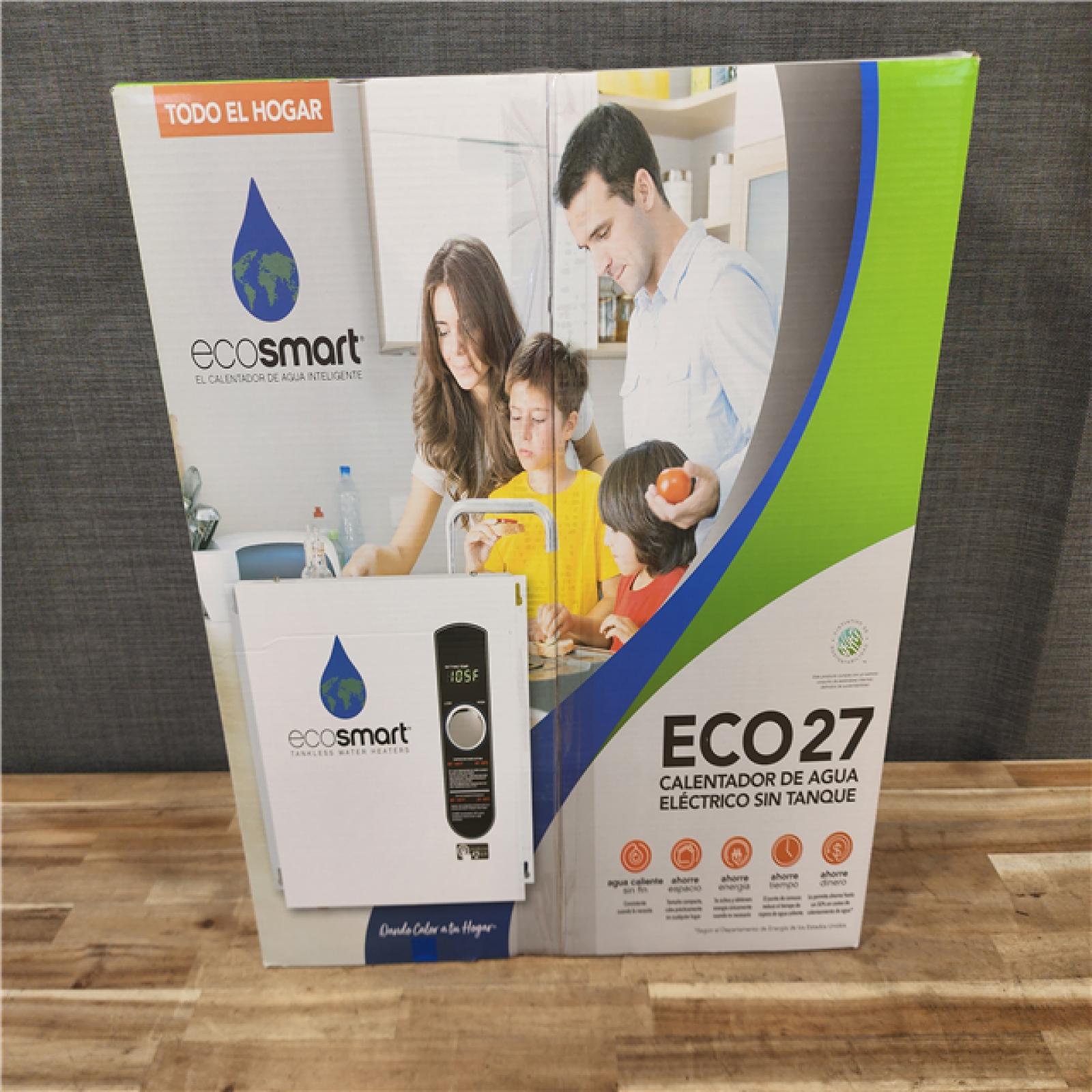 HOUSTON LOCATION - AS-IS (NEW) ECO27 TANKLESS ELECTRIC WATER HEATER