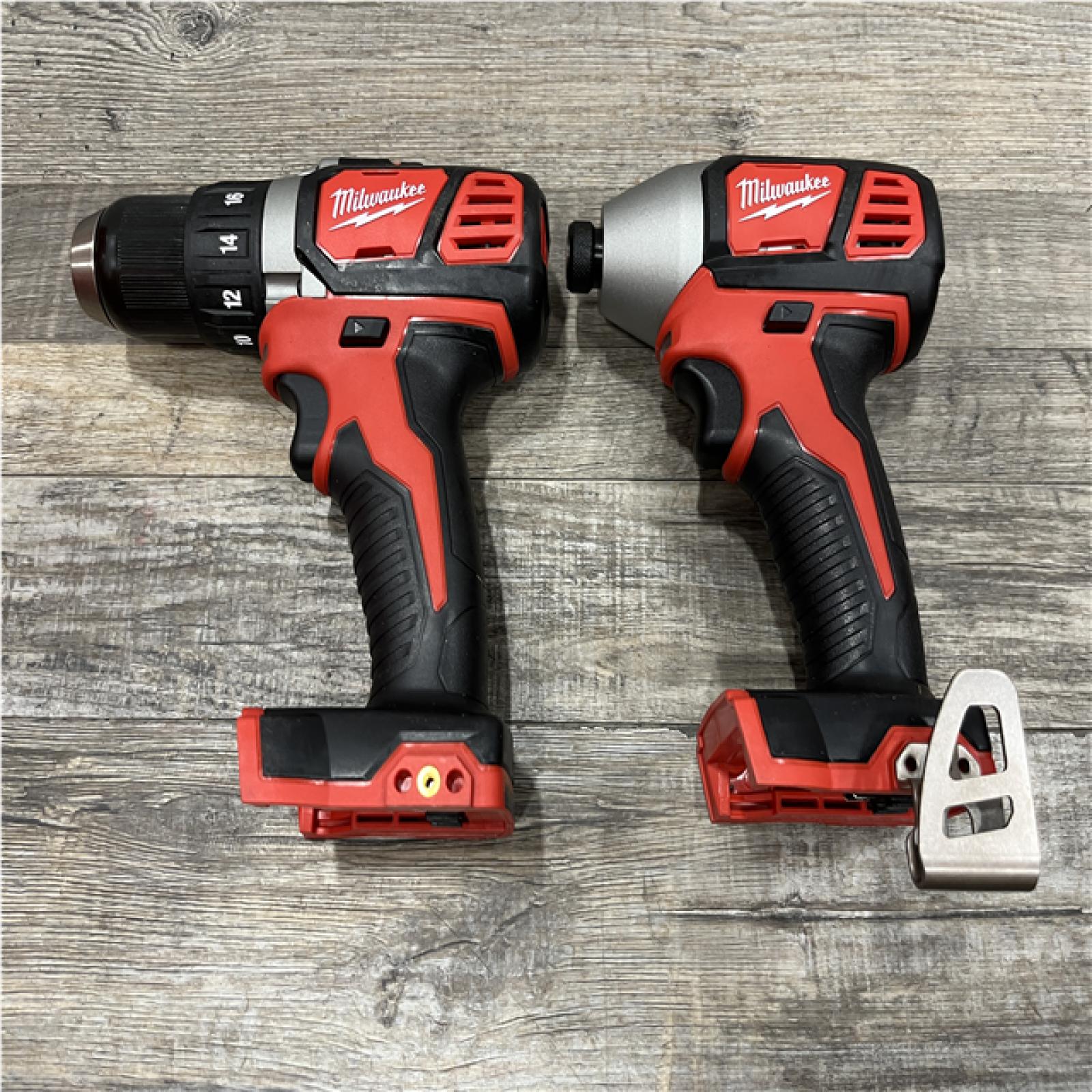 AS-IS Milwaukee 18V Lithium-Ion Cordless Drill Driver/Impact Driver Combo Kit