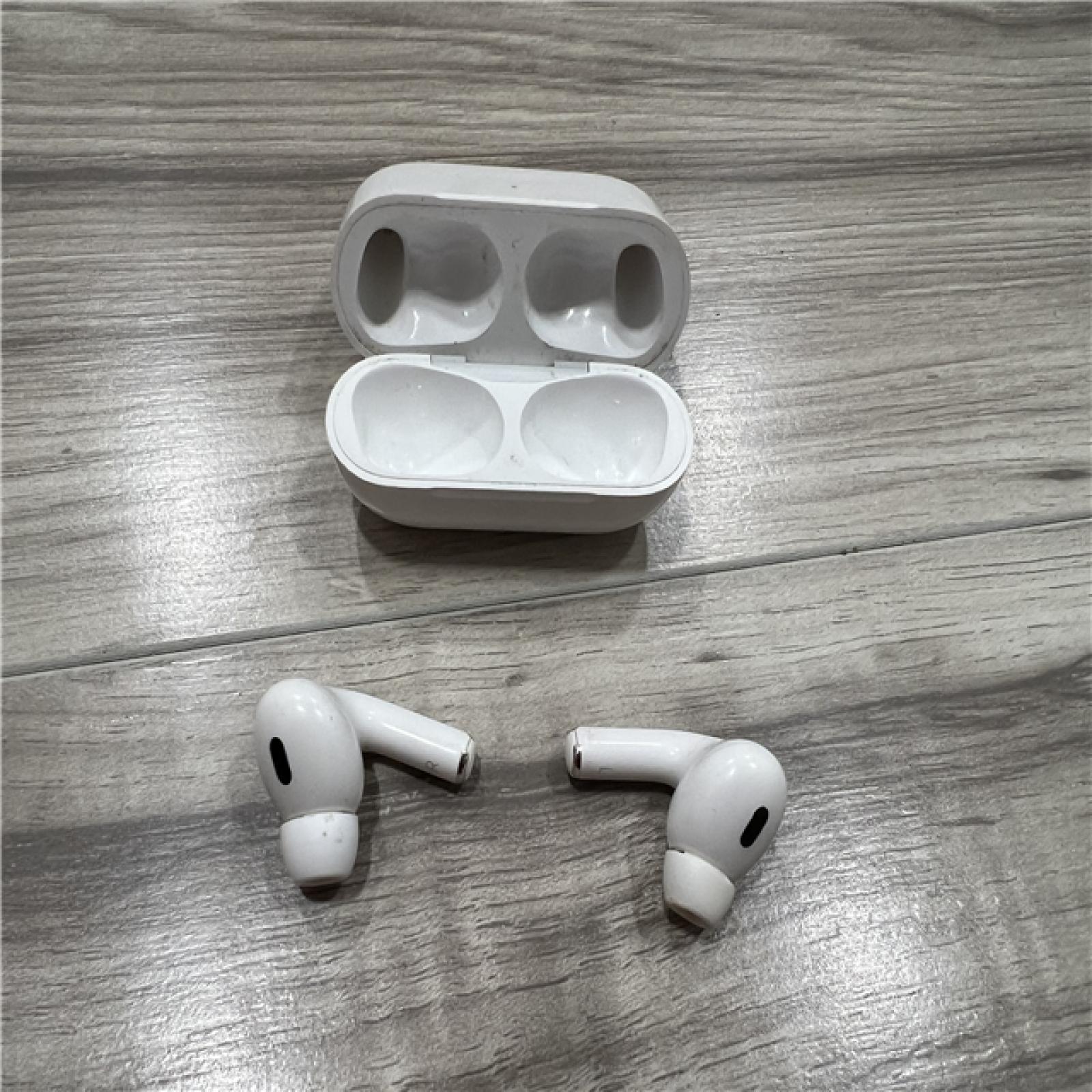 AS-IS Apple AirPods Pro (2nd Generation) with the USB-C MagSafe Charging Case