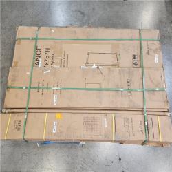 Phoenix NEW AZUPIN VestaXL 76 in.-80 in. W x 76 in. H Sliding Frameless Shower Door in Brushed Nickel with Clear Glass (SEALED)