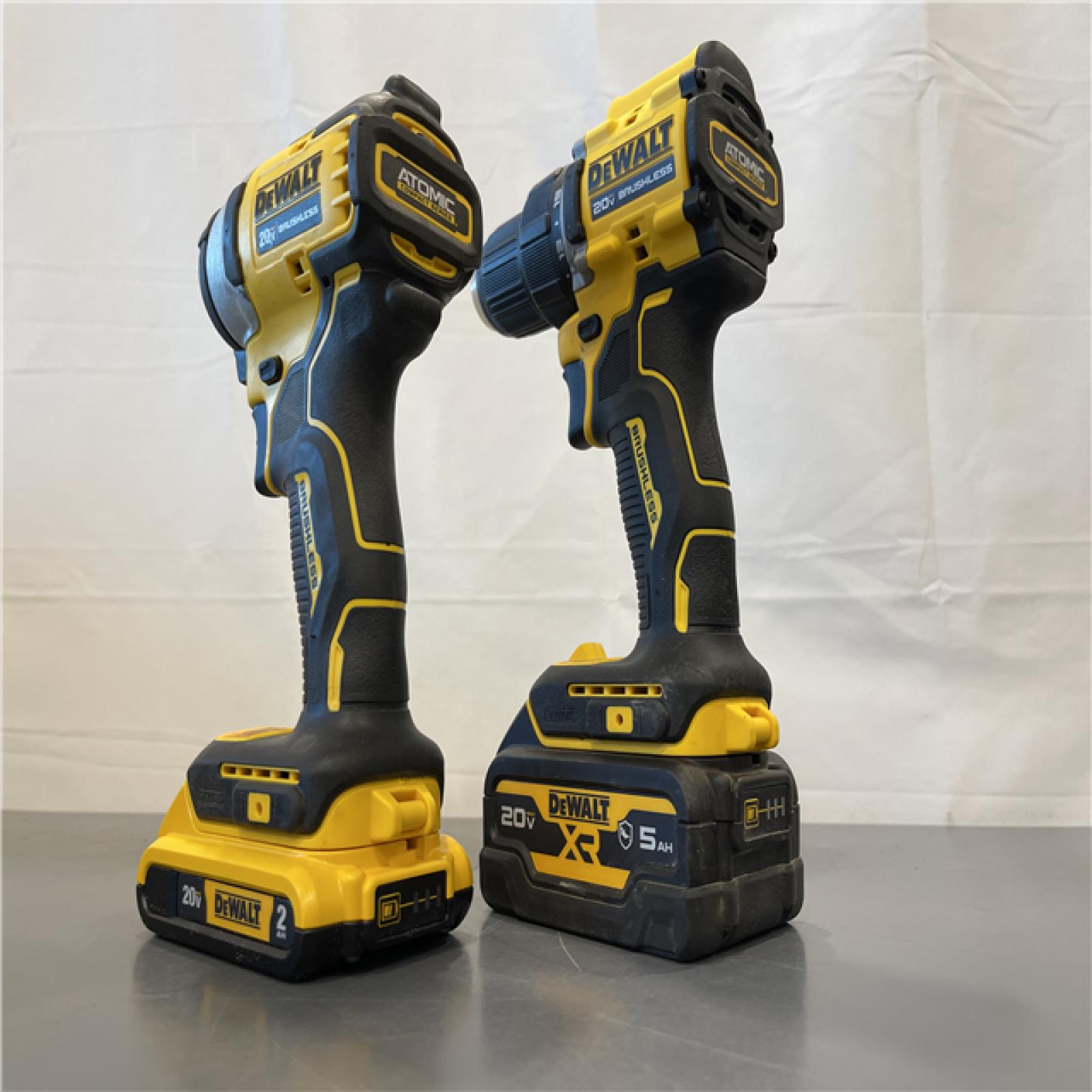 AS-IS - DEWALT 20-Volt MAX Lithium-Ion Cordless 7-Tool Combo Kit with 2.0 Ah Battery, 5.0 Ah Battery and Charger