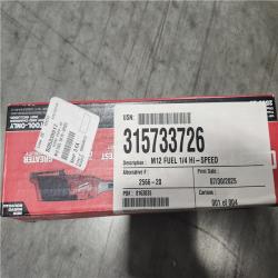 NEW!- Milwaukee M12 FUEL 12V Lithium-Ion Brushless Cordless High Speed 1/4 in. Ratchet (Tool-Only)