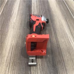 AS-IS Milwaukee 18V Lithium-Ion Compact Brushless Cordless 1/4 in. Impact Driver (Tool-Only)