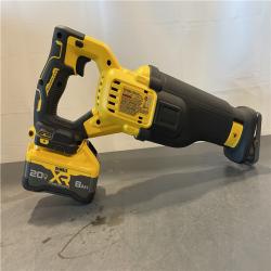 AS-IS - DeWalt 20V XR Lithium-Ion Cordless Reciprocating Saw with 20V Max XR 8.0 Ah Battery