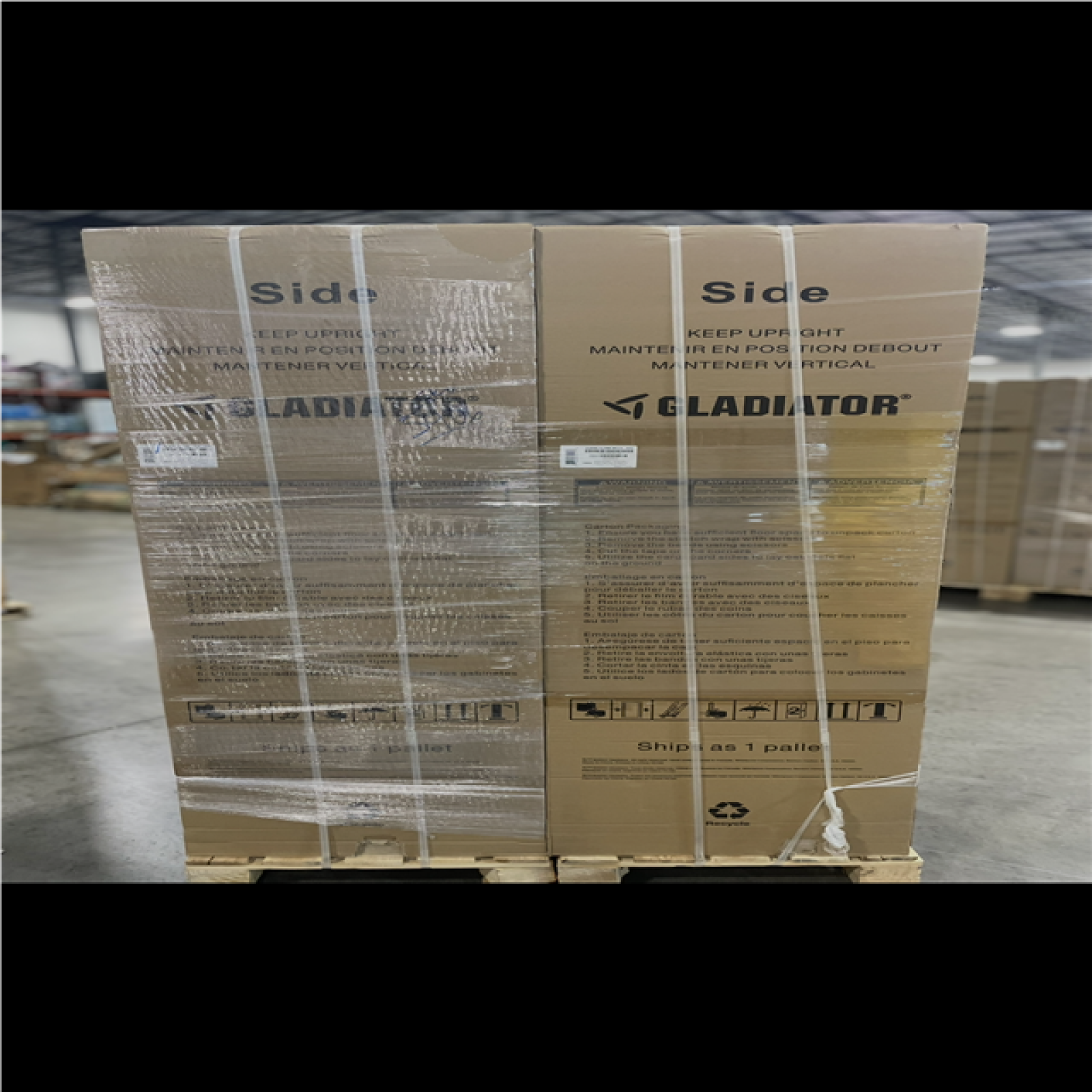 DALLAS LOCATION- NEW! GLADIATOR FLEX 3 CABINET SYSTEM A Pre-Assembled PALLET (2 UNITS)