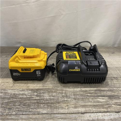 AS-IS DEWALT 20V MAX Lithium-Ion 6.0 Ah Battery and Charger