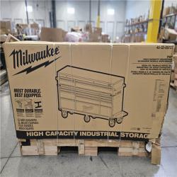 DALLAS LOCATION - AS-IS MILWAUKEE High Capacity 72 in. W x 22.1 in. D 18-Drawer Mobile Workbench Cabinet with Solid Wood Top