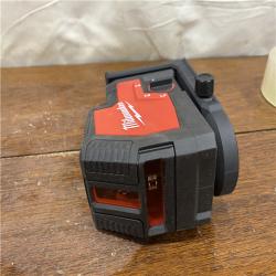 AS-IS 100 Ft. REDLITHIUM Lithium-Ion USB Green Rechargeable Cross Line Laser Level with Charger