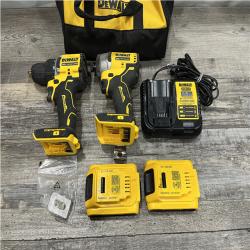 AS-IS DEWALT ATOMIC 20-Volt MAX Lithium-Ion Cordless Combo Kit