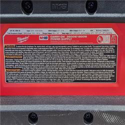 HOUSTON LOCATION - AS-IS Milwaukee M18 Cordless 3600-Watt/1800-Watt Battery Powered Power Supply (Tool Only)