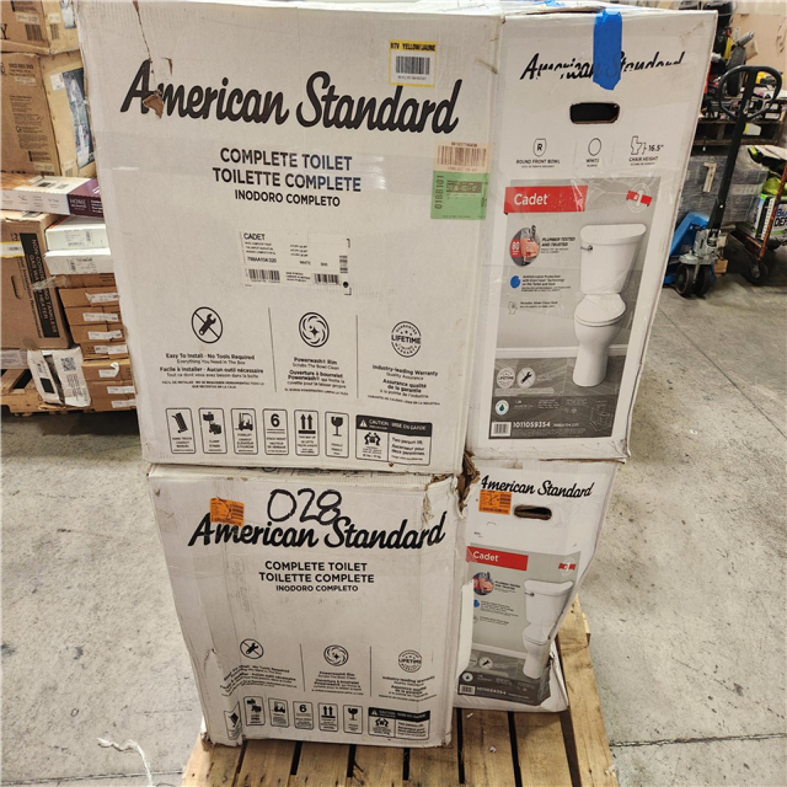Phoenix AS-IS Mixed American Standard Toilet Pallet (6 Toilets)