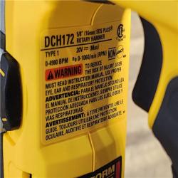 HOUSTON LOCATION - AS-IS Dewalt DCH172B MAX Atomic 20V 5/8 Inch Brushless Cordless SDS Plus Rotary Hammer (Tool Only)