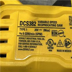 AS-IS DEWALT 20V MAX Cordless Brushless Reciprocating Saw (Tool Only)
