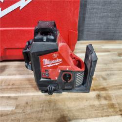 HOUSTON LOCATION - AS-IS Milwaukee 12-Volt Lithium-Ion Cordless Green 250 ft. 3-Plane Laser Level Kit