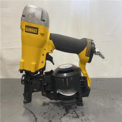AS-IS- DeWalt 1-3/4 in. 15 Degree Pneumatic Coil Roofing Nailer (Tool-Only)