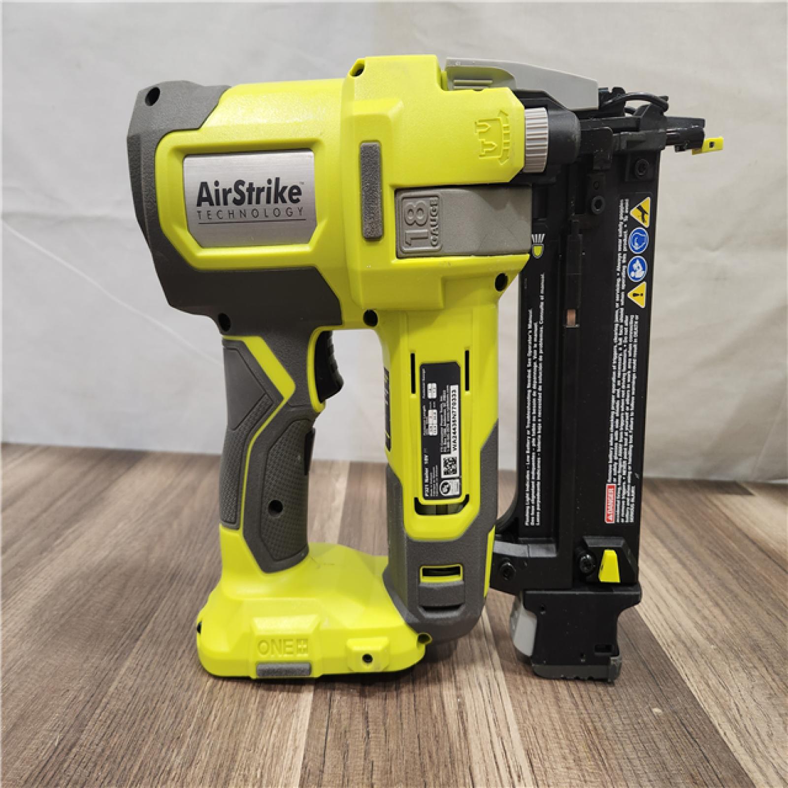 AS-IS- RYOBI ONE+ HP 18V 18-Gauge Brushless Cordless AirStrike Brad Nailer (Tool Only)