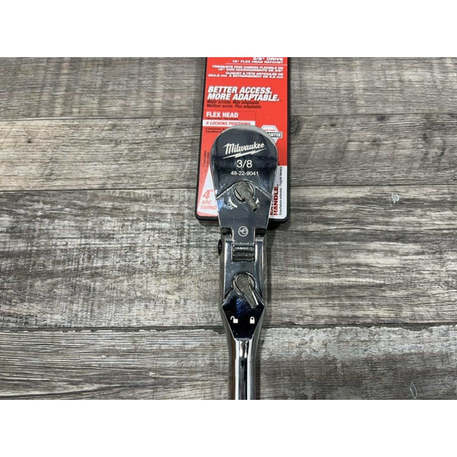 NEW - Milwaukee Tool 3/8  Drive 12  Flex Head Ratchet