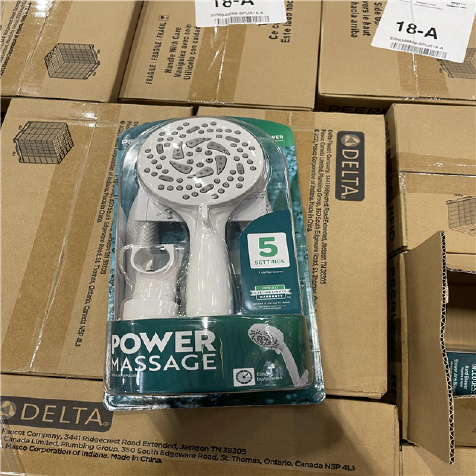 DALLAS LOCATION- DELTA SHOWER HEAD MIXED PALLET