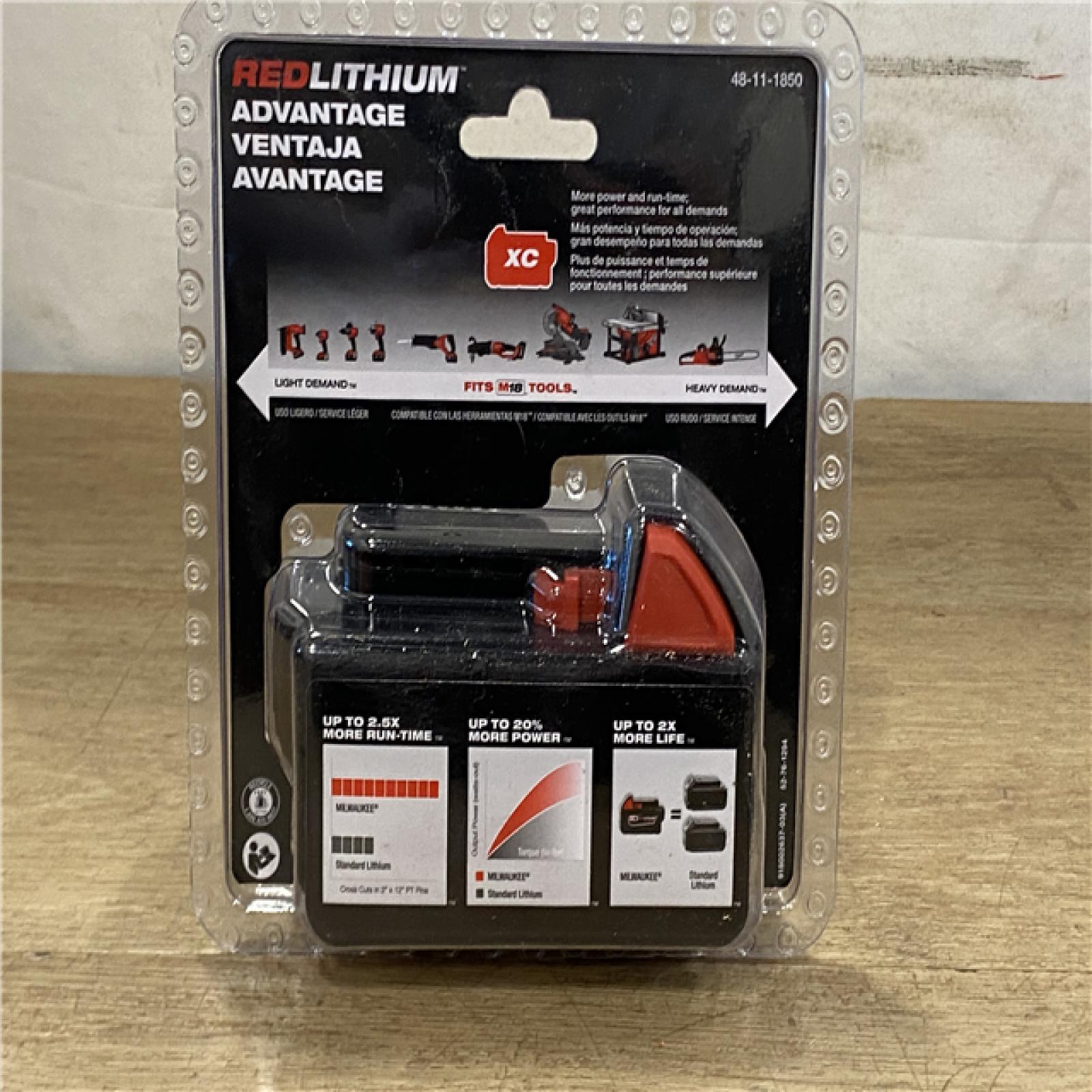 NEW! Milwaukee 18-Volt 5.0 Ah Lithium-Ion XC Extended Capacity Battery Pack