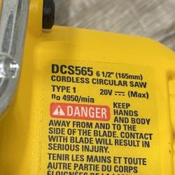 AS-IS DEWALT 20V MAX Cordless Brushless 6-1/2 in. Sidewinder Style Circular Saw (Tool Only)