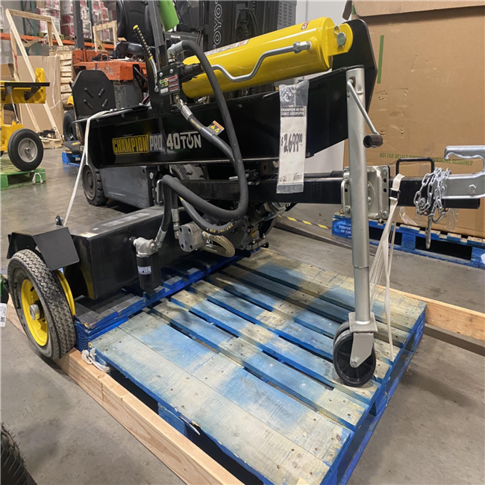 Dallas Location - As-Is Champion Power Equipment 40-Ton 338cc Gas Wood Log Splitter