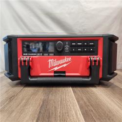 AS-IS- Milwaukee 18V M18 PACKOUT Lithium-Ion Cordless Radio + Charger (Tool Only)