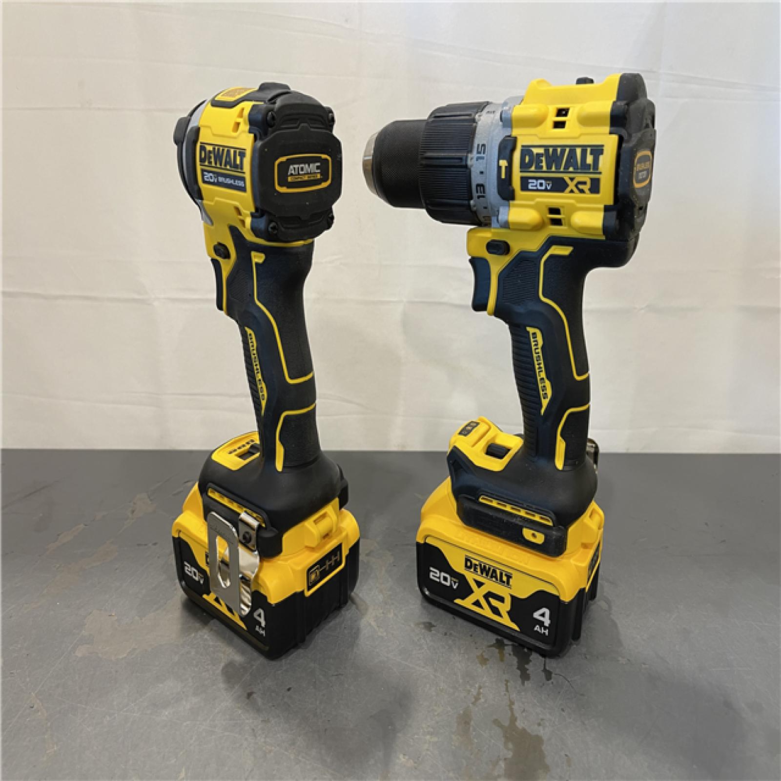 AS-SI - DEWALT 20V MAX XR Hammer Drill and ATOMIC Impact Driver 2 Tool Cordless Combo Kit