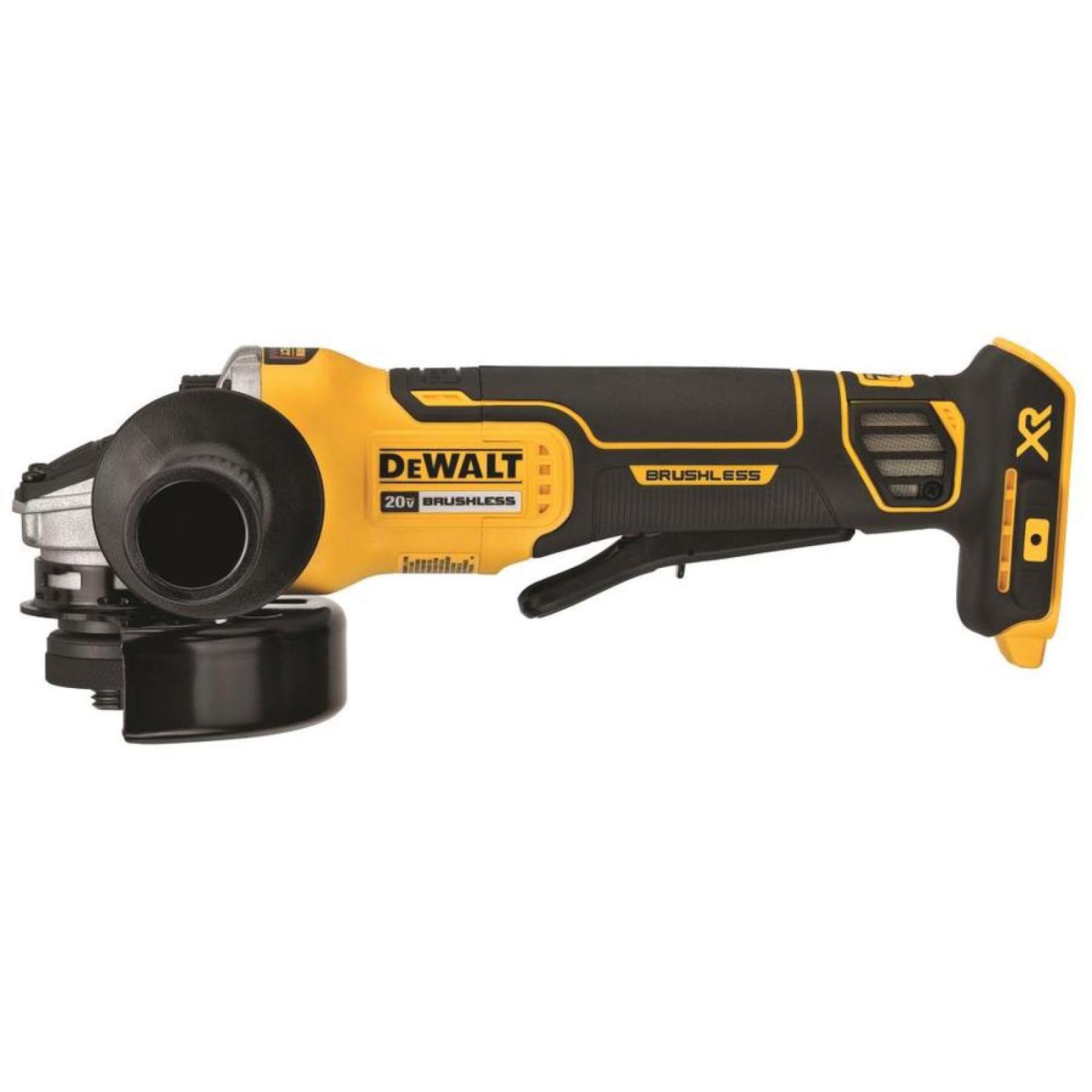 NEW - DEWALT 20V MAX XR Cordless Brushless 4.5 in. Paddle Switch Small Angle Grinder with Kickback Brake (Tool Only)