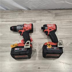 LIKE NEW! - MILWAUKEE FUEL 18V Brushless Cordless Hammer Drill and Impact Driver Combo Kit