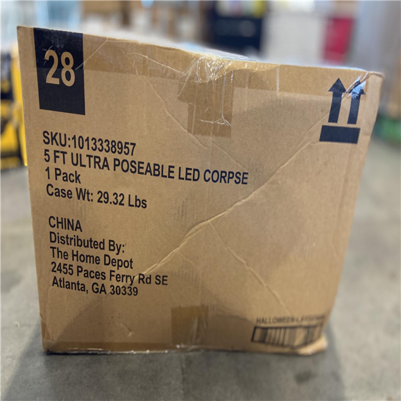 DALLAS LOCATION - Home Accents Holiday 1-Pack 5 ft. Grave & Bones LED Ultraposeable Corpse