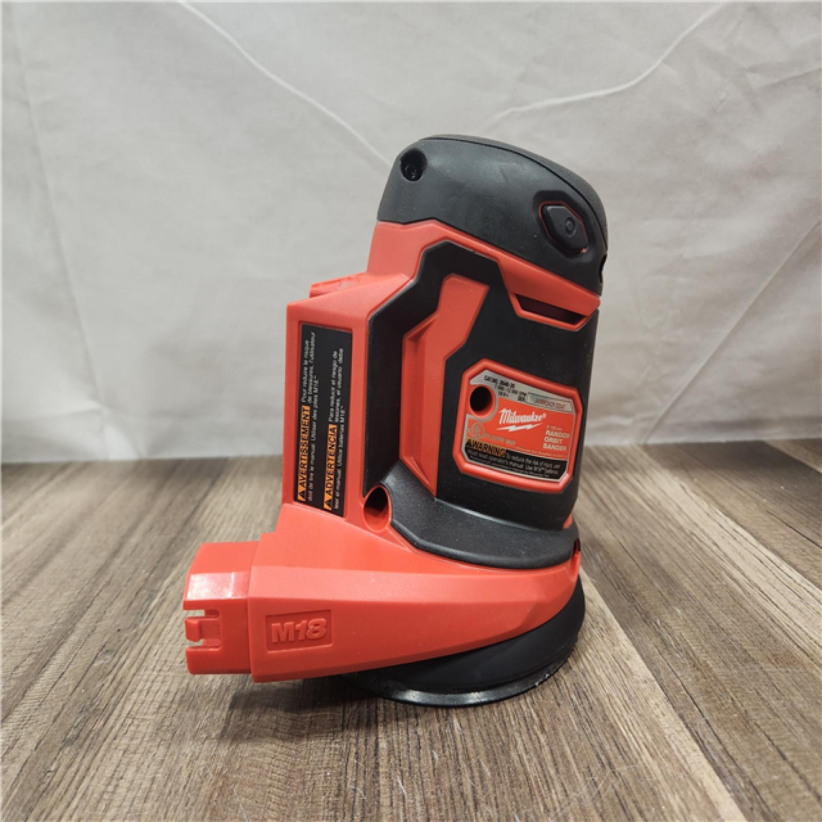 AS-IS- Milwaukee - M18 18V 7000-12000 Opm Cordless Variable Speed Random Orbital Sander (Tool-Only)