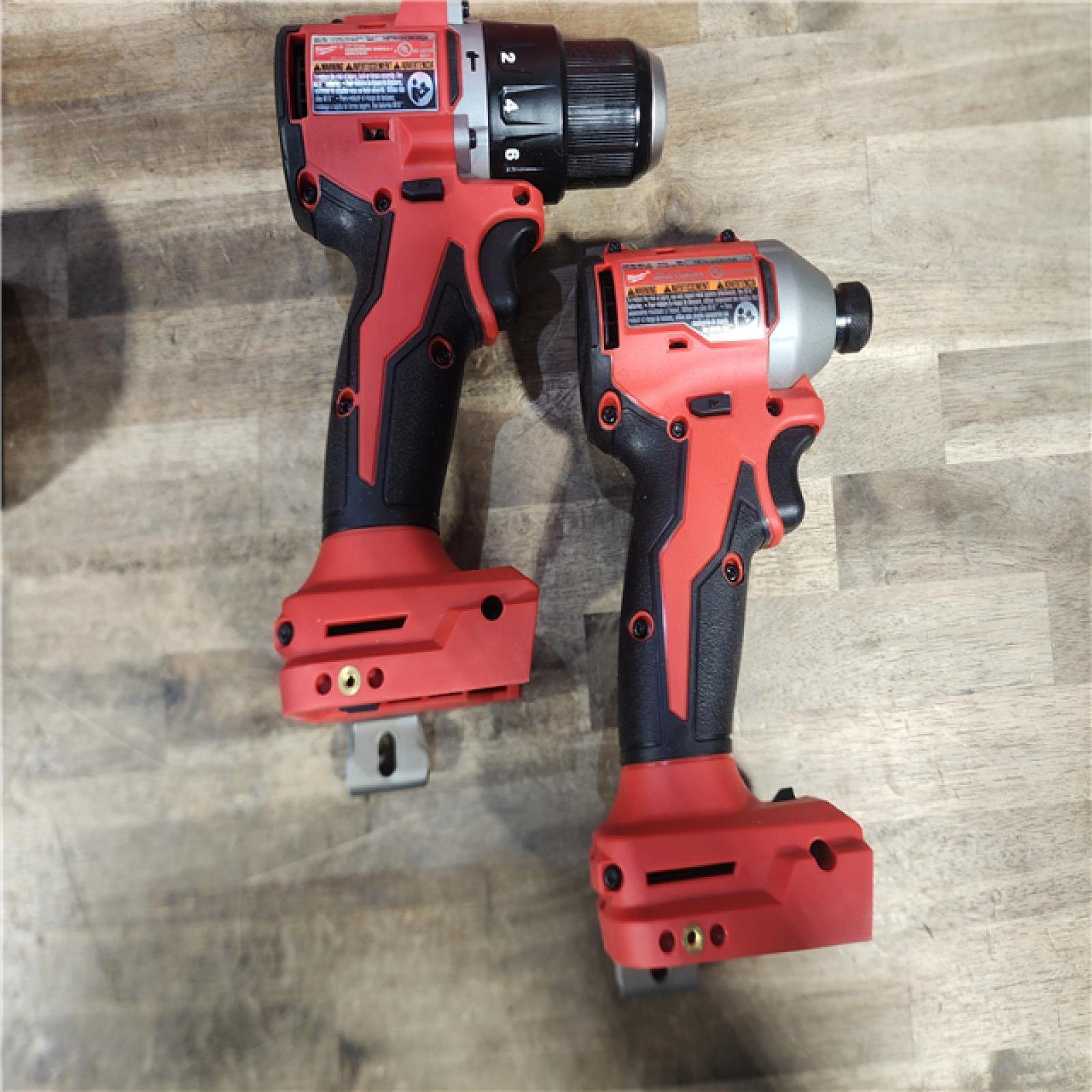 HOUSTON LOCATION - AS-IS (APPEARS LIKE NEW) M18 18-Volt Lithium-Ion Brushless Cordless Compact Hammer Drill/Impact Combo Kit (2-Tool) with (2) Batteries, Bag