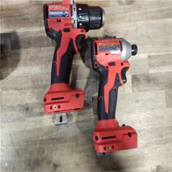 HOUSTON LOCATION - AS-IS (APPEARS LIKE NEW) M18 18-Volt Lithium-Ion Brushless Cordless Compact Hammer Drill/Impact Combo Kit (2-Tool) with (2) Batteries, Bag
