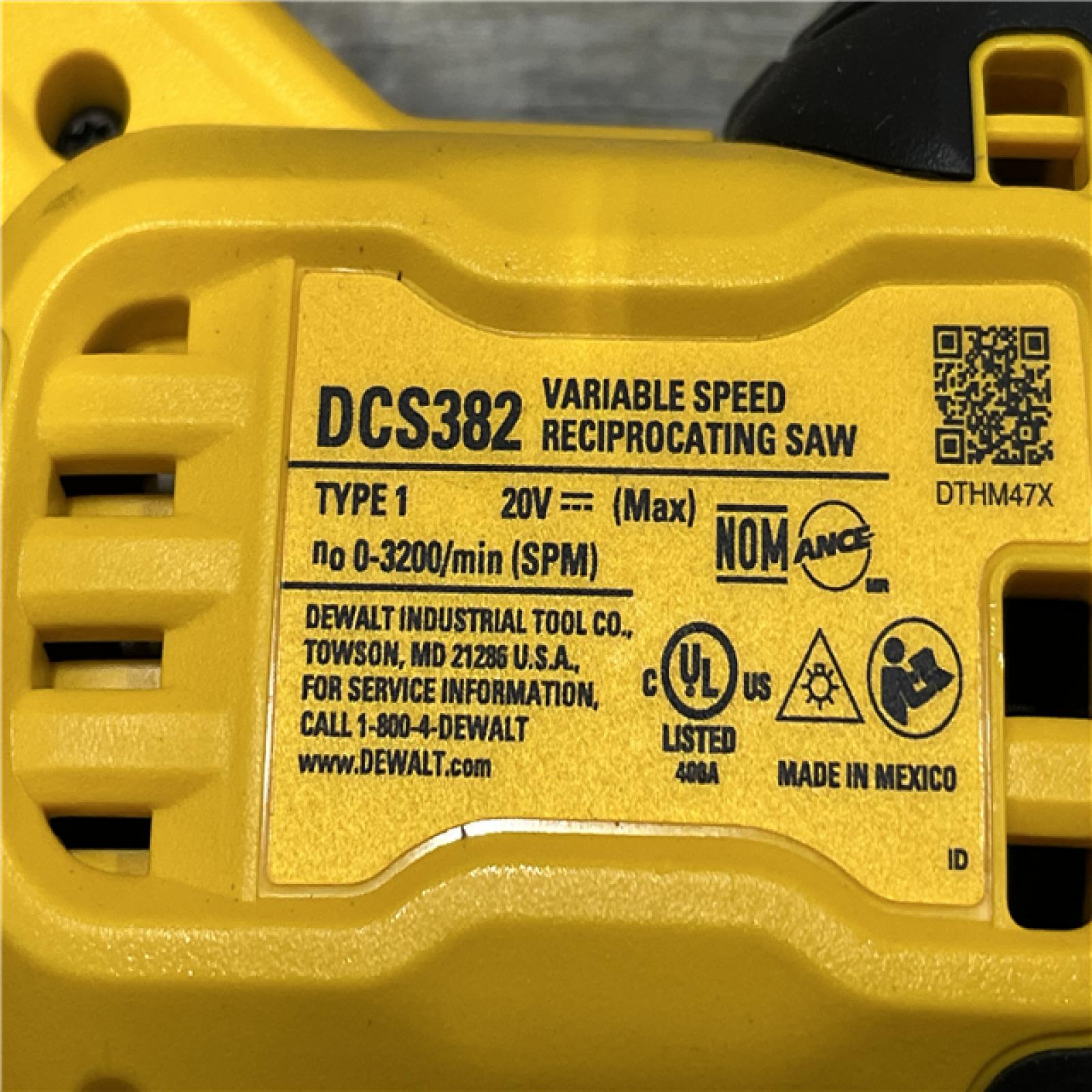AS-IS DEWALT 20V MAX Cordless Brushless Reciprocating Saw (Tool Only)