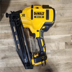 HOUSTON LOCATION - AS-IS DeWalt 20V 16 Gauge Cordless Angled Finish Nailer Kit W/ 2Ah Battery