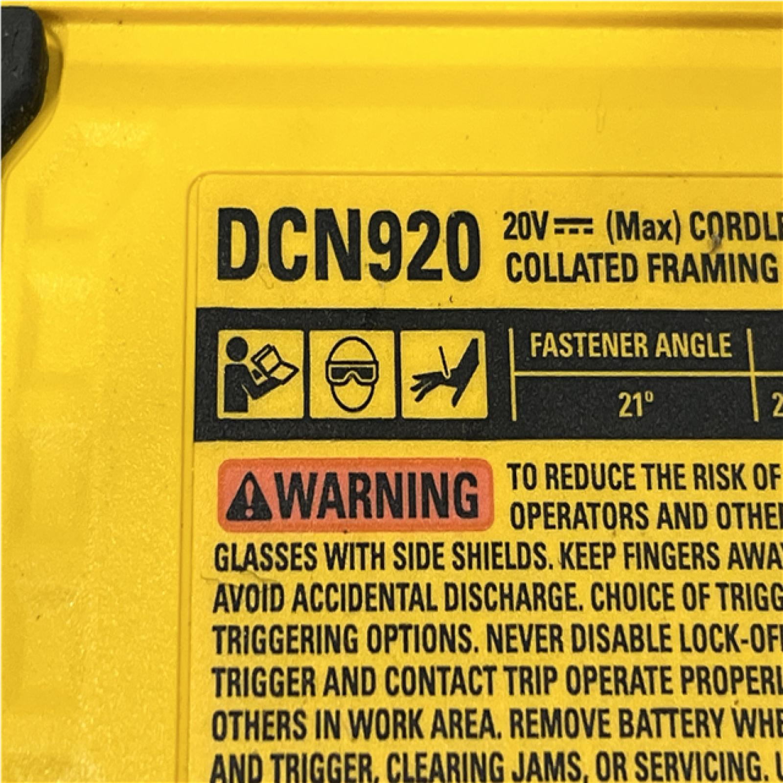 AS-IS DEWALT 20-Volt 21° Cordless Framing Nailer (Tool-Only)
