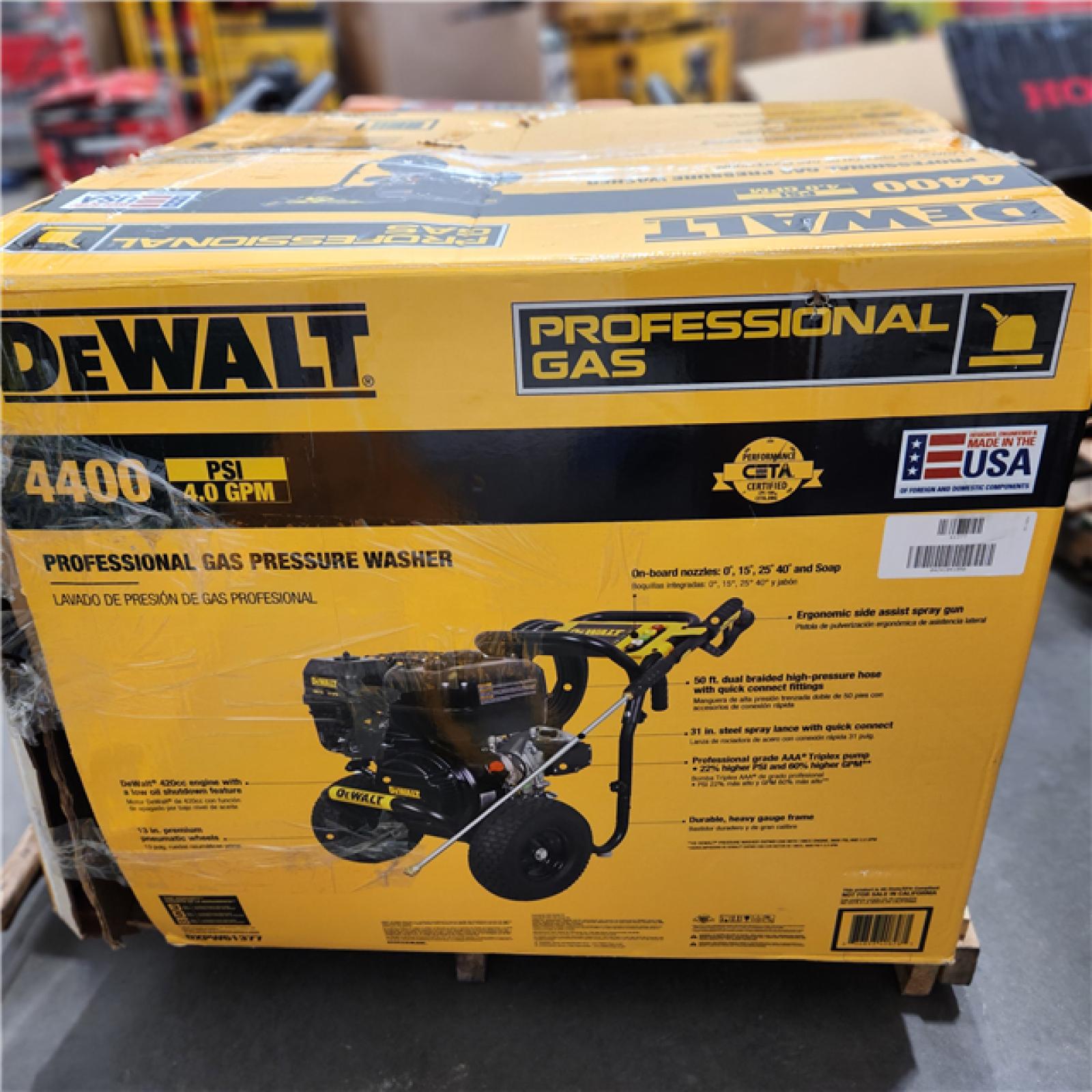 Dallas Location AsIs AsIs DXPW61377 Dewalt 4400 PSI Pressure Washer